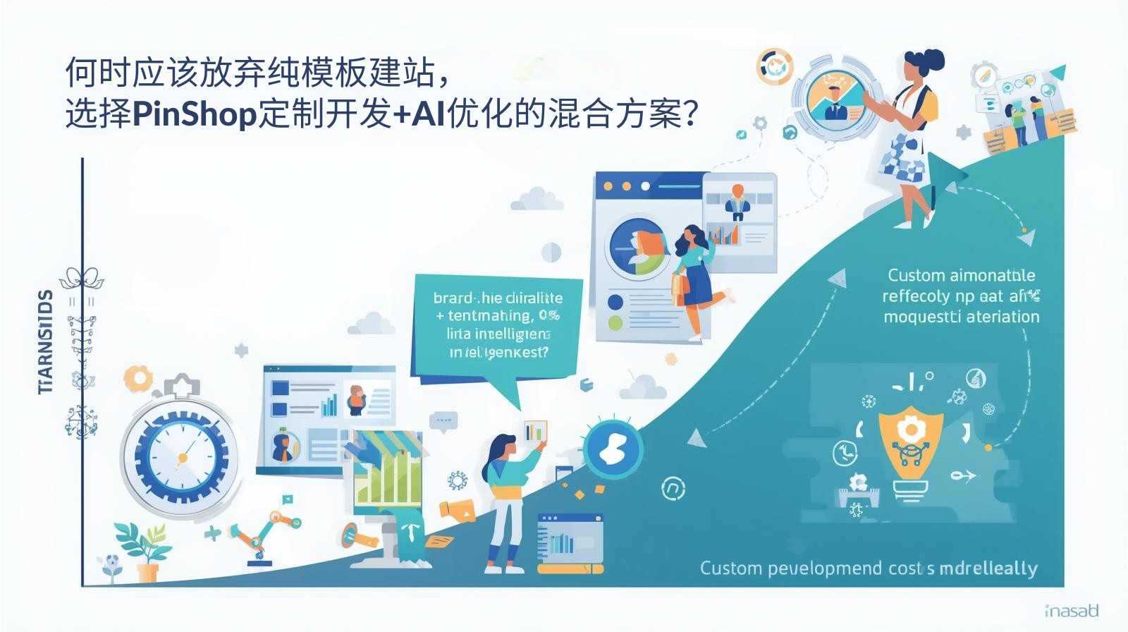 何时应该放弃纯模板建站，选择PinShop定制开发+AI优化的混合方案？