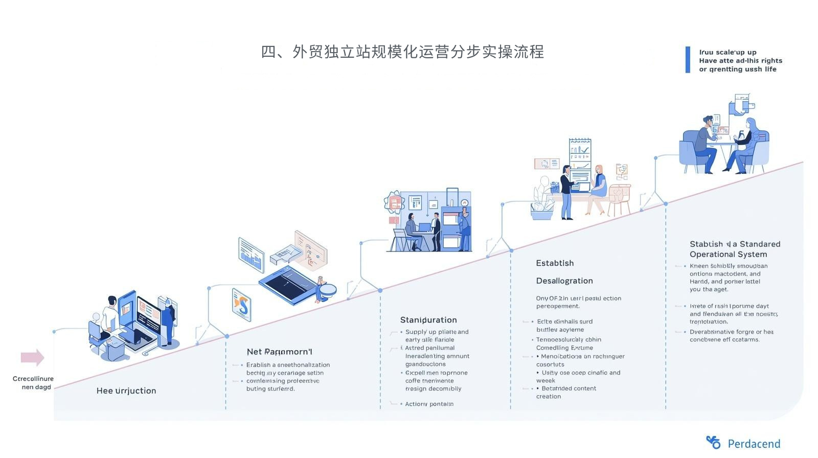 رابعاً: عملية عملية خطوة بخطوة لتوسيع نطاق مواقع التجارة الخارجية المستقلة