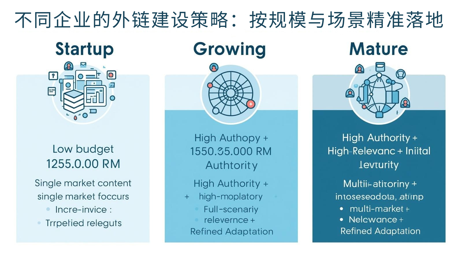 さまざまな企業向けの外部リンク構築戦略：規模とシナリオに基づいた的確な実装