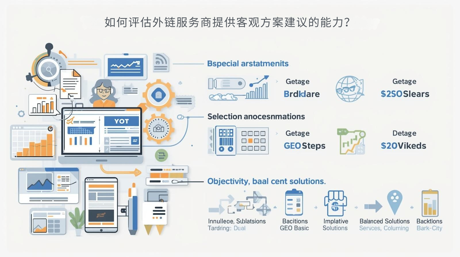 如何评估外贸独立站外链服务商提供客观方案建议的能力？