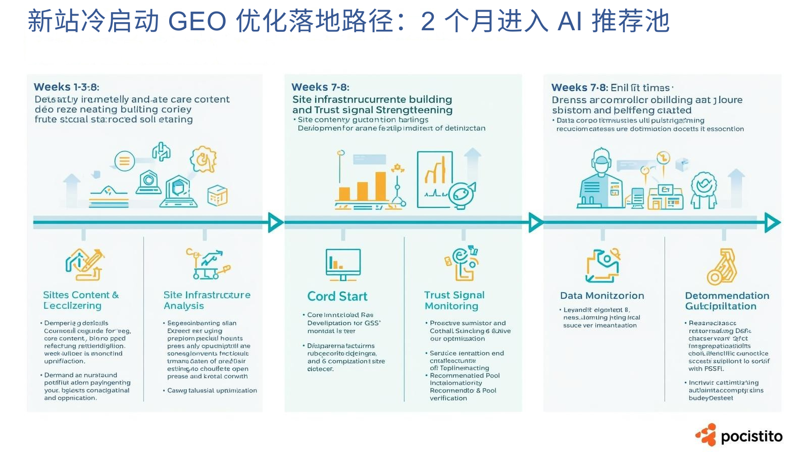 新站冷启动 GEO 优化落地路径:2 个月进入 AI 推荐池