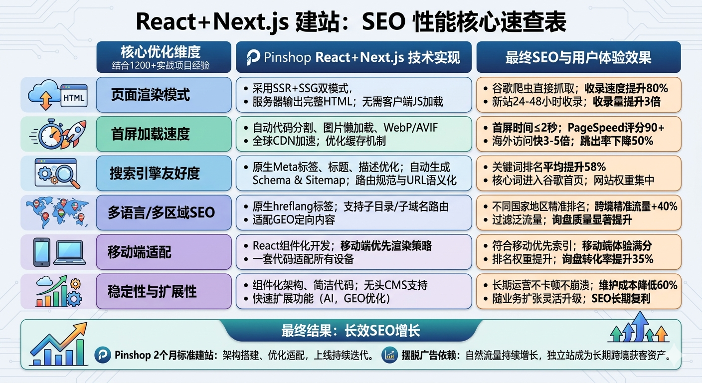 Creación de sitios web React+Next.js: hoja de trucos básicos de rendimiento SEO