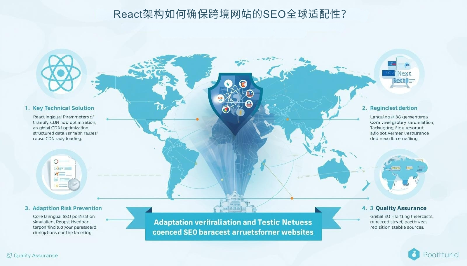 كيف تضمن بنية React إمكانية التكيف مع تحسين محركات البحث عالميًا لمواقع الويب عبر الحدود؟