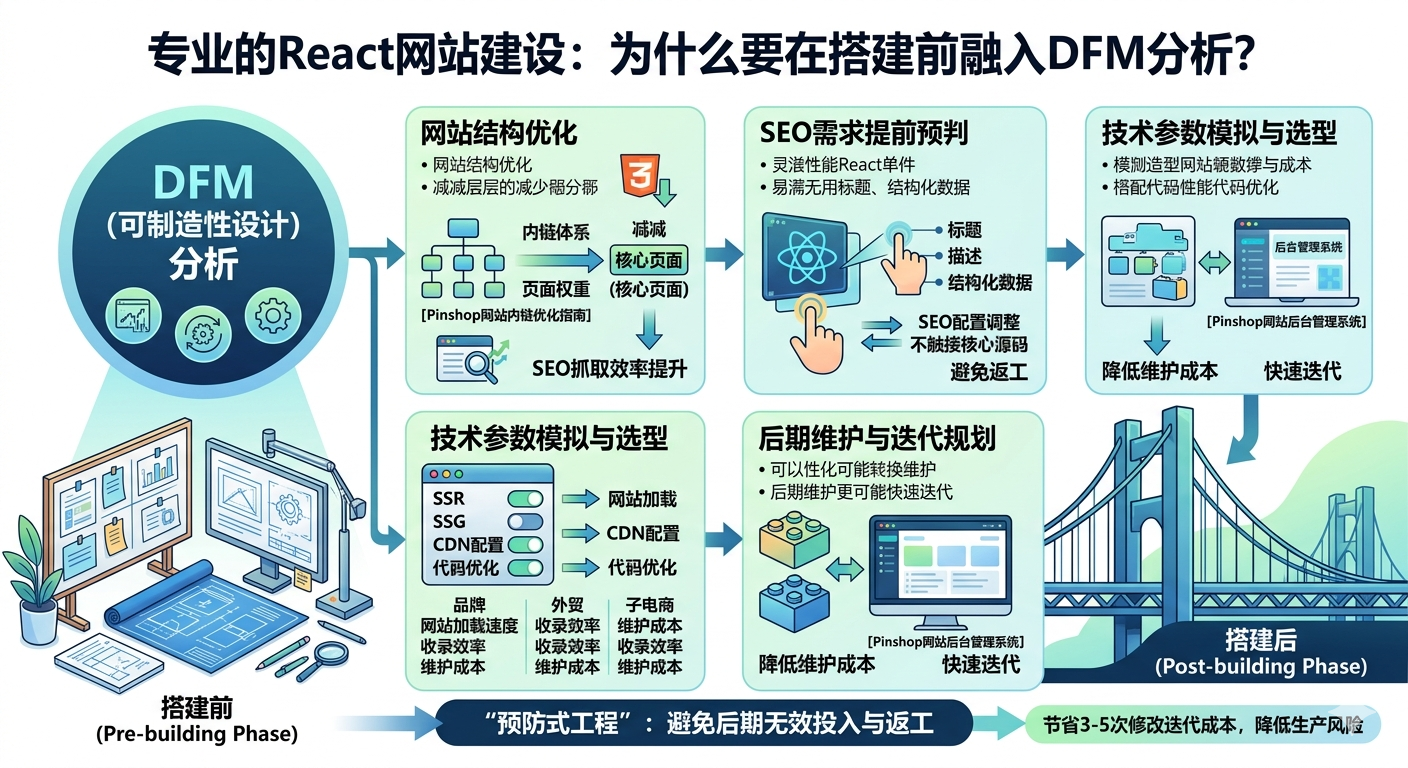 Почему профессиональное создание веб-сайтов React должно включать анализ DFM перед созданием?