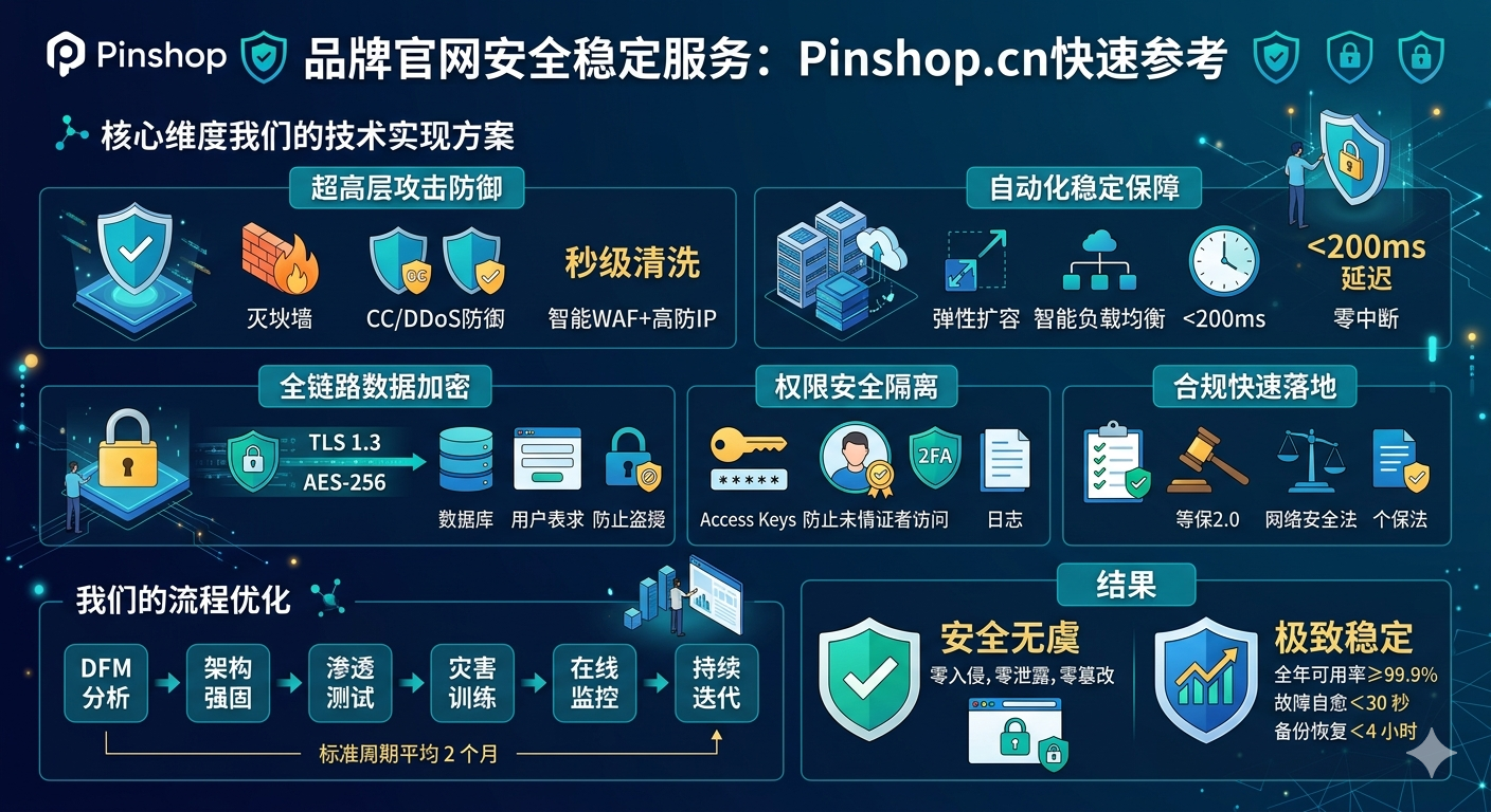 أمان الموقع الرسمي للعلامة التجارية والخدمة المستقرة: مرجع سريع لـ Pinshop.cn