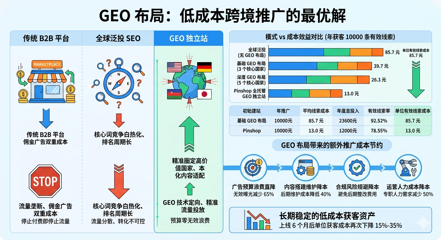 GEO 布局为什么是低成本跨境推广的最优解?