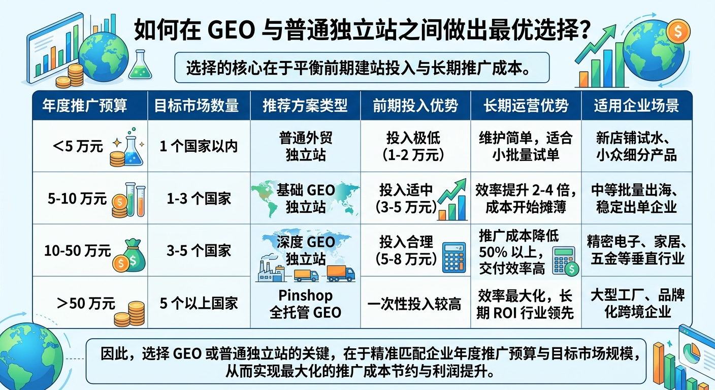 如何在 GEO 与普通独立站之间做出最优选择?