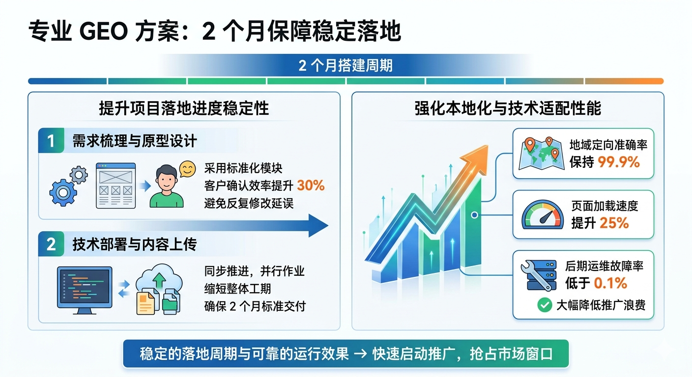 专业 GEO 方案如何保障 2 个月搭建周期内稳定落地?