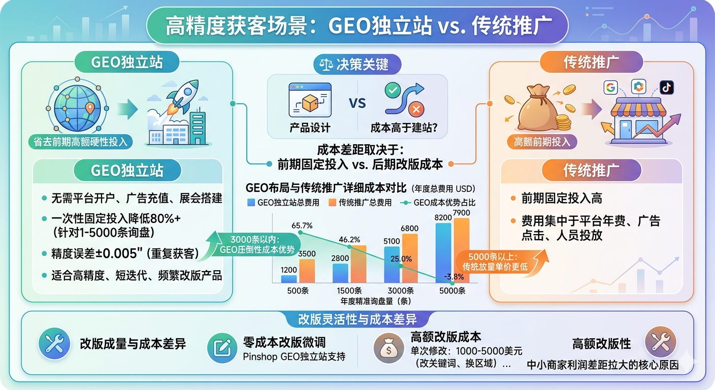 为什么高精度获客场景下，GEO独立站优于传统推广？