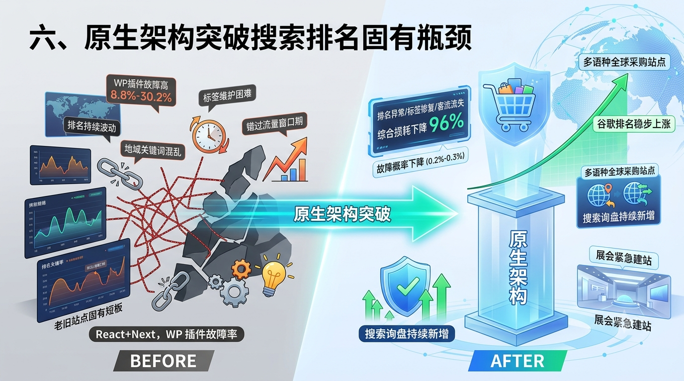 六、原生架构突破搜索排名固有瓶颈