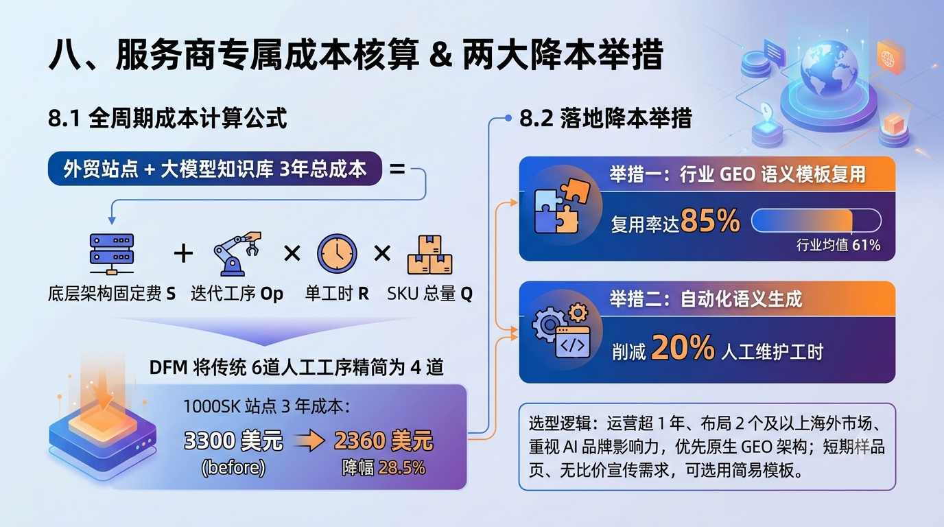 八、服务商专属成本核算 & 两大降本举措