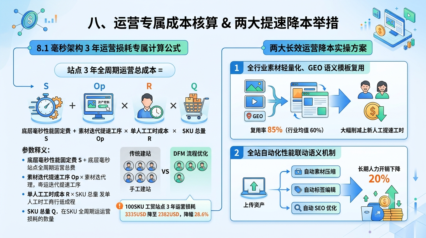 八、运营专属成本核算 & 两大提速降本举措