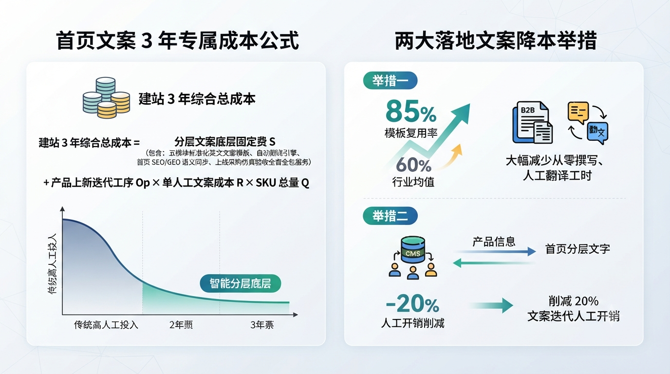 八、首页文案专属成本核算 & 两大长效降本举措